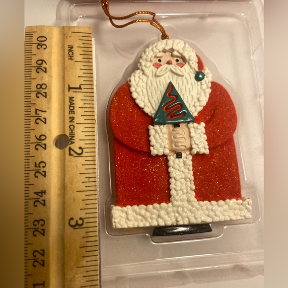 90s new Vintage Santa Claus Christmas Ornament American Greetings  Yuletide 1996 - Picture 12 of 13